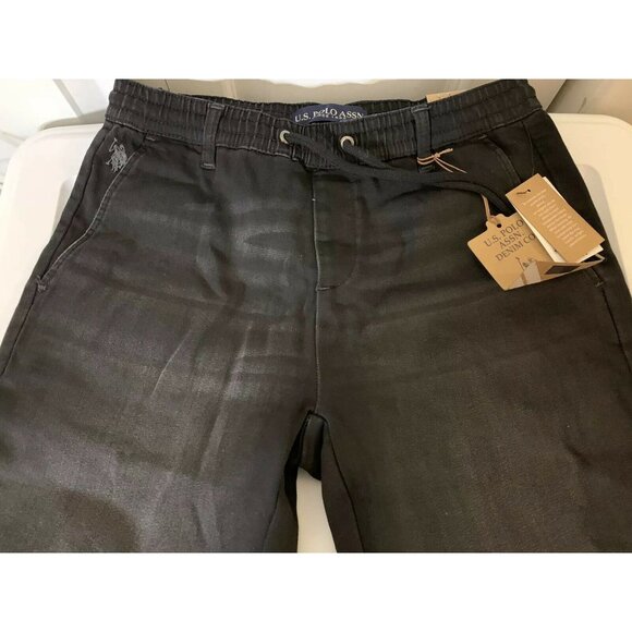 New US Polo Assn Men’s Sz XS Black Casual Stretch Flat Front Shorts NWT - Picture 4 of 6